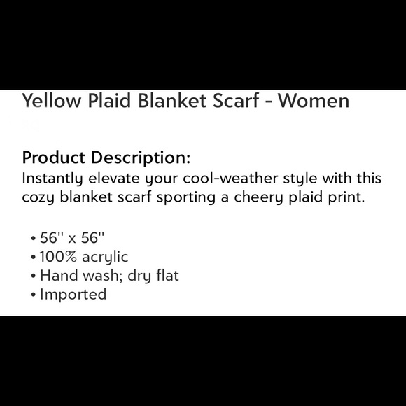 Scarf Orange plaid 🧣 - Picture 2 of 2